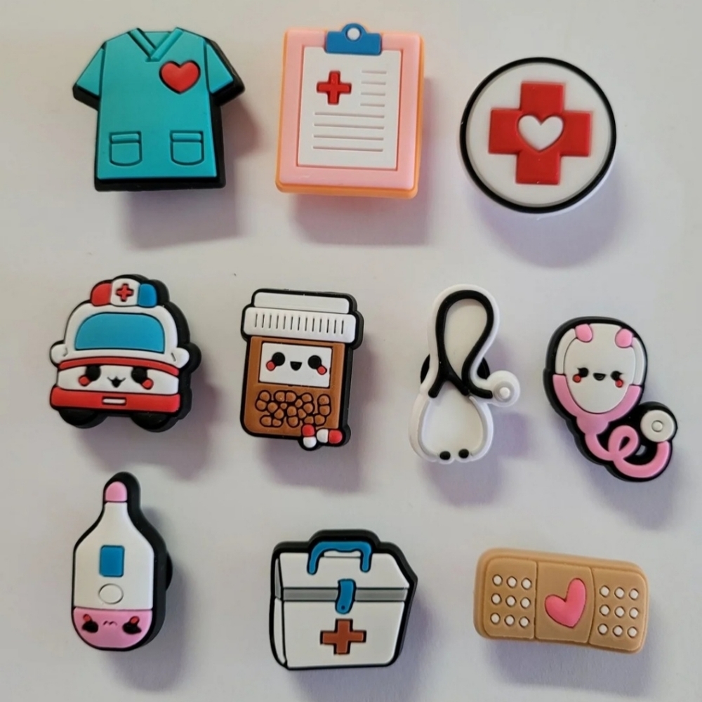 10 pcs. Shoe charms for crocs